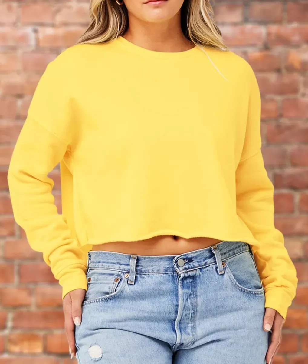 Discount Nayked Apparel Women'S Ridiculously Soft Cropped Sweatshirt