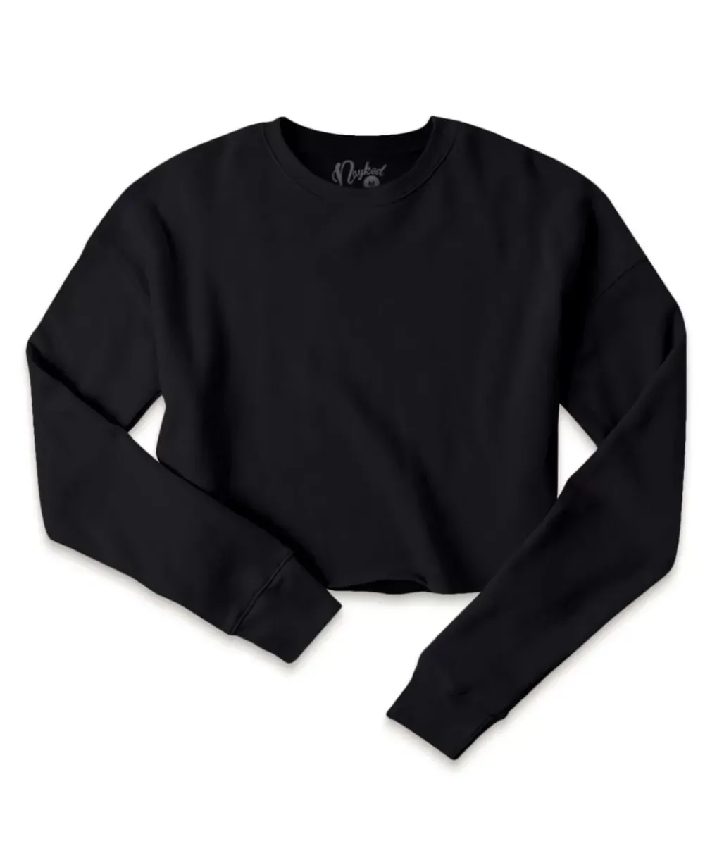 Discount Nayked Apparel Women'S Ridiculously Soft Cropped Sweatshirt