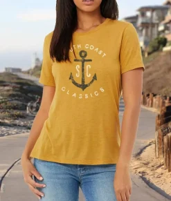 Sale Nayked Apparel Women'S Ridiculously Soft Lightweight Graphic T-Shirt | Sc Anchor