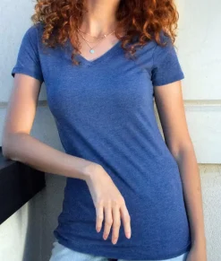 Outlet Nayked Apparel Women'S Ridiculously Soft Vintage Wash V-Neck Short Sleeve T-Shirt