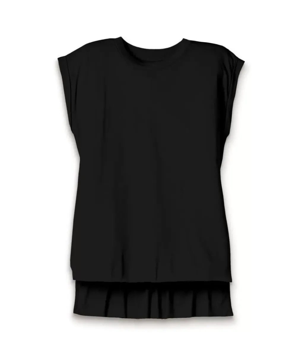 Outlet Nayked Apparel Women'S Ridiculously Soft Flowy Rolled Cuffs Muscle Tee