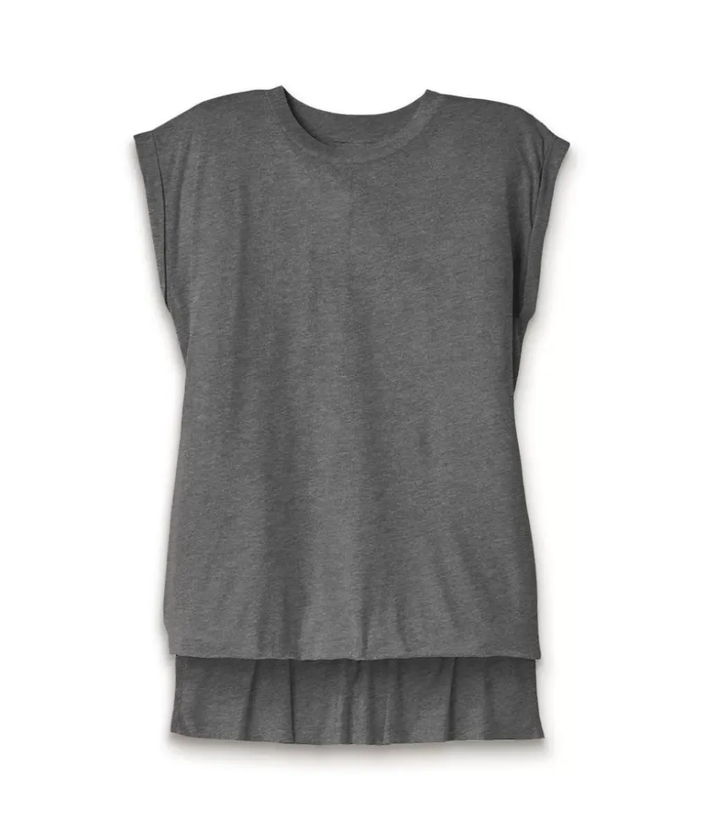 Outlet Nayked Apparel Women'S Ridiculously Soft Flowy Rolled Cuffs Muscle Tee