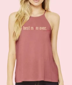 Hot Nayked Apparel Women'S Ridiculously Soft High Neck Graphic Tank | Best Mom Ever