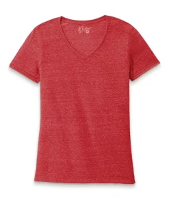 Sale Nayked Apparel Women'S Ridiculously Soft Snow Heather V-Neck T-Shirt