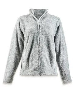 Hot Nayked Apparel Women'S Ridiculously Soft Shag Sherpa Full-Zip Jacket