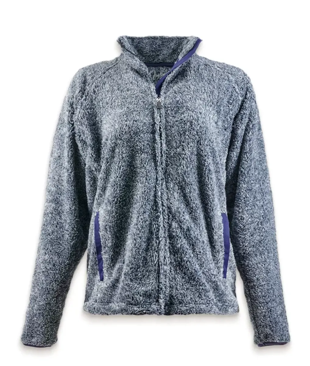 Hot Nayked Apparel Women'S Ridiculously Soft Shag Sherpa Full-Zip Jacket