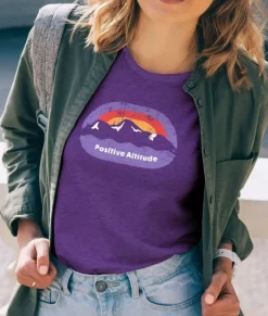 Discount Nayked Apparel Women'S Ridiculously Soft 100% Cotton Graphic Tee | Positive Altitude