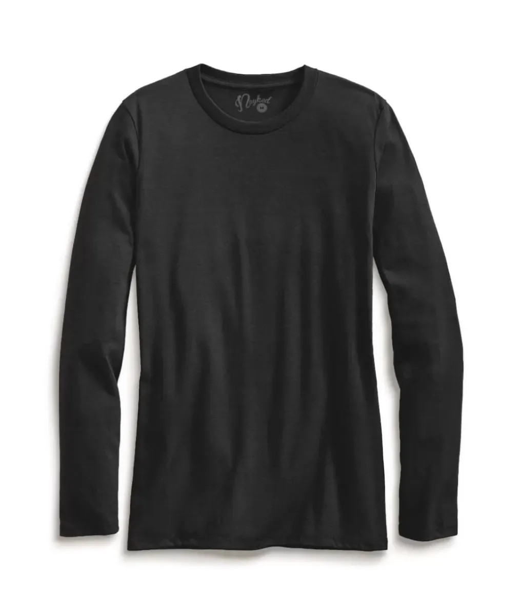 Hot Nayked Apparel Women'S Ridiculously Soft Recycled Lightweight Long Sleeve T-Shirt