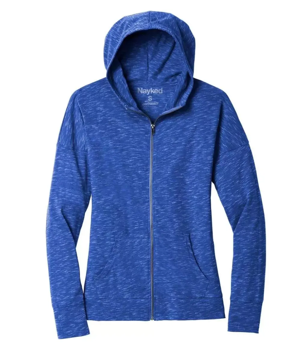 Outlet Nayked Apparel Women'S Ridiculously Soft Lightweight Full-Zip Hoodie