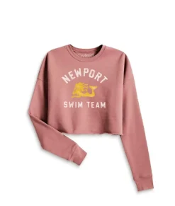 Sale Nayked Apparel Women'S Ridiculously Soft Graphic Cropped Sweatshirt | Newport