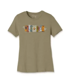 New Nayked Apparel Women'S Ridiculously Soft Lightweight Graphic Tee | Wild & Free