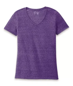 Sale Nayked Apparel Women'S Ridiculously Soft Snow Heather V-Neck T-Shirt