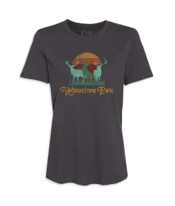 Sale Nayked Apparel Women'S Ridiculously Soft Graphic Tee | Yellowstone Park