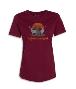 Sale Nayked Apparel Women'S Ridiculously Soft Graphic Tee | Yellowstone Park