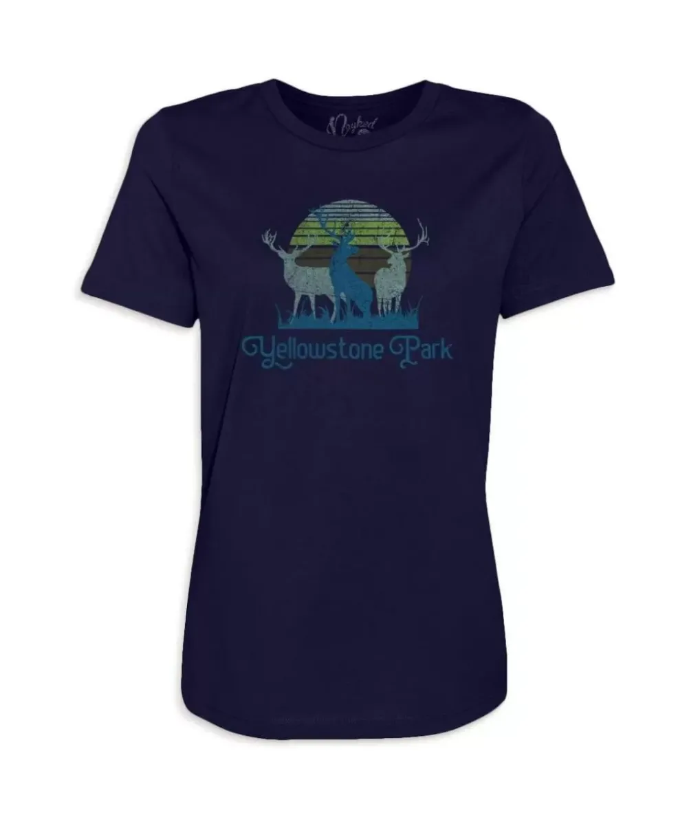Sale Nayked Apparel Women'S Ridiculously Soft Graphic Tee | Yellowstone Park