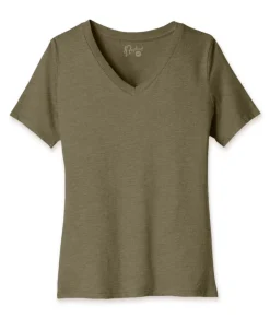 Best Nayked Apparel Women'S Ridiculously Soft Relaxed Fit V-Neck T-Shirt