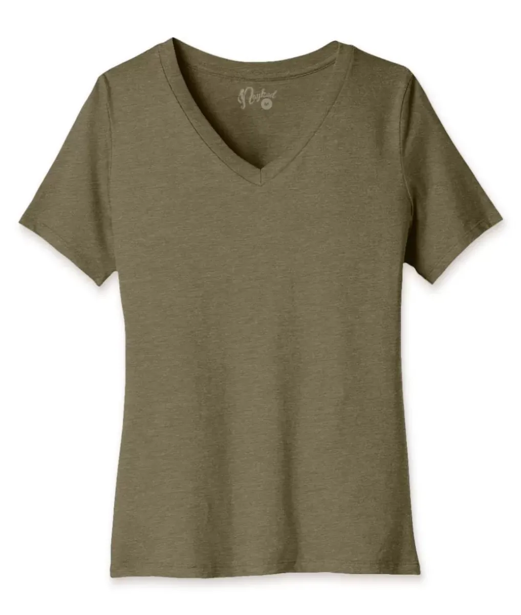 Best Nayked Apparel Women'S Ridiculously Soft Relaxed Fit V-Neck T-Shirt