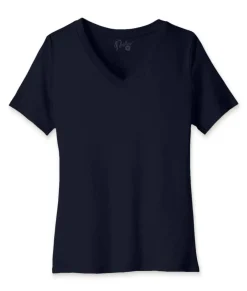Fashion Nayked Apparel Women'S Ridiculously Soft Relaxed Fit 100% Cotton V-Neck T-Shirt