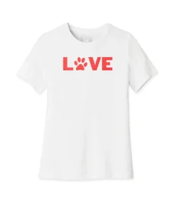 Hot Nayked Apparel Women'S Ridiculously Soft Midweight Relaxed Valentine'S Day Graphic T-Shirt | Love My Pet