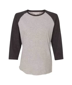 Clearance Nayked Apparel Women'S Ridiculously Soft Midweight Baseball Tee