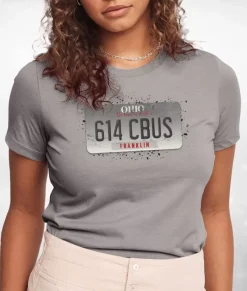 Best Nayked Apparel Women'S Ridiculously Soft Lightweight Graphic Tee | 614 Cbus