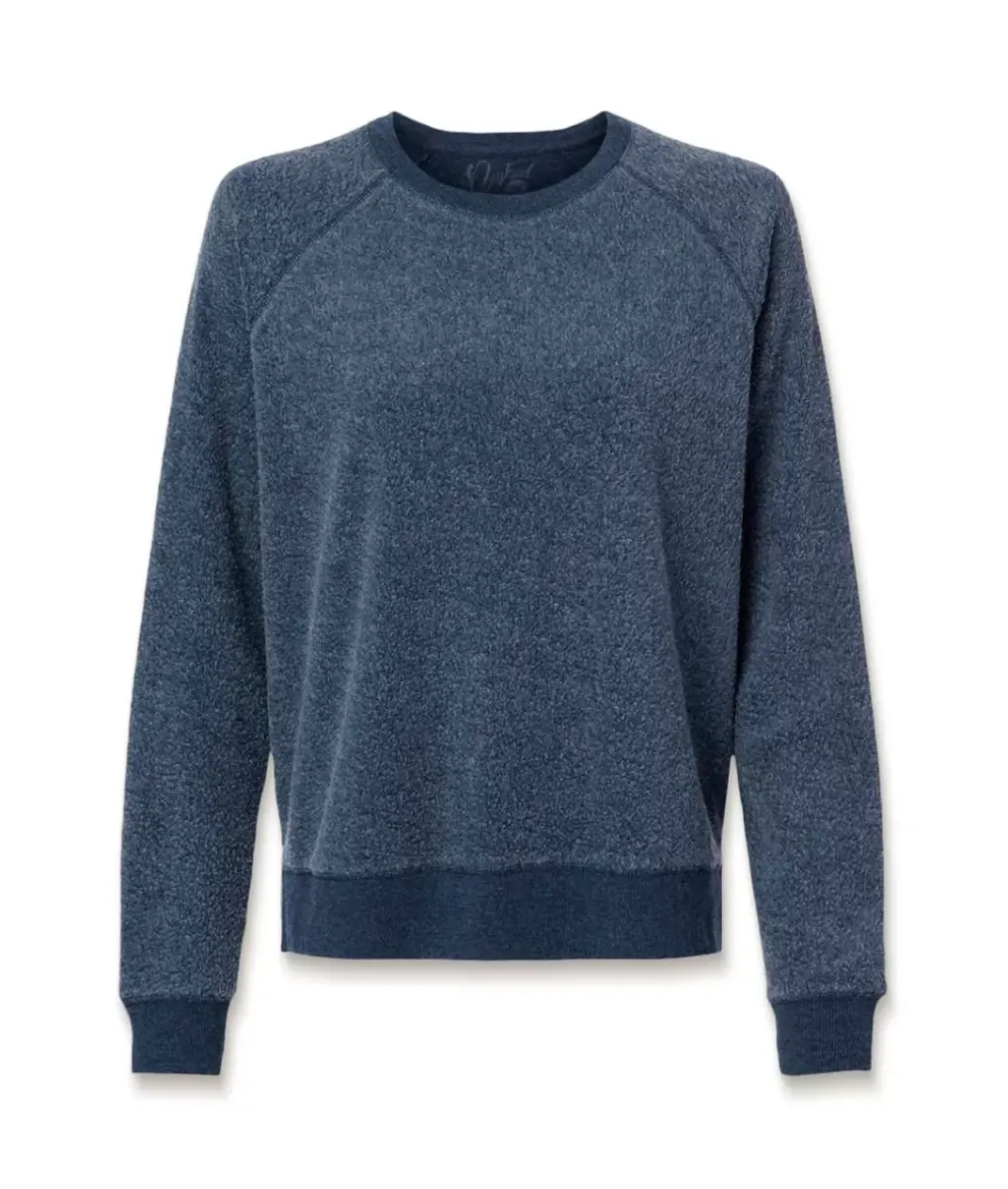 Clearance Nayked Apparel Women'S Snuggly Soft Reverse Fleece Sweatshirt