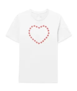 Clearance Nayked Apparel Women'S Soft Go-To Graphic T-Shirt | Trailing Paws Heart