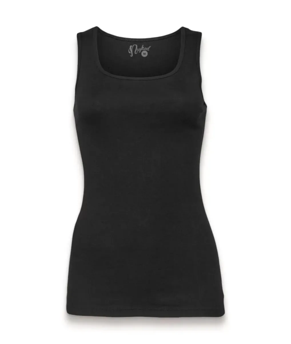 New Nayked Apparel Women'S Soft Micro Ribbed Tank