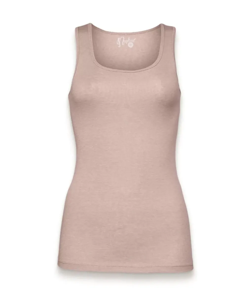 New Nayked Apparel Women'S Soft Micro Ribbed Tank