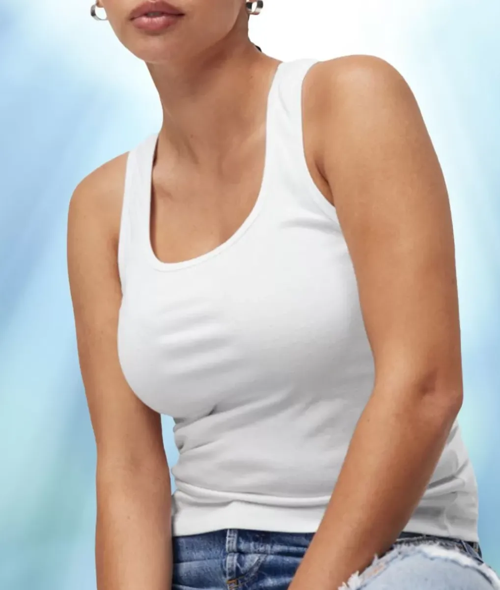 Clearance Nayked Apparel Women'S Soft Micro Ribbed Tank