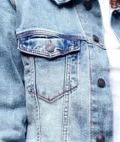 Outlet Nayked Apparel Women'S Soft Oversized Vintage Denim Jacket