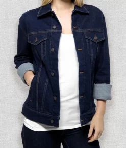 Outlet Nayked Apparel Women'S Soft Oversized Vintage Denim Jacket