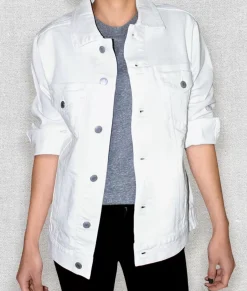 Clearance Nayked Apparel Women'S Soft Oversized Vintage Denim Jacket