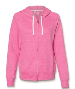 Sale Nayked Apparel Women'S Soft Snow Heather French Terry Full-Zip Hoodie