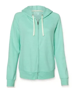 New Nayked Apparel Women'S Soft Snow Heather French Terry Full-Zip Hoodie
