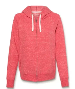 New Nayked Apparel Women'S Soft Snow Heather French Terry Full-Zip Hoodie