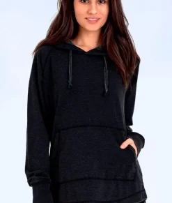 New Nayked Apparel Women'S Soft Tunic Fleece Hoodie