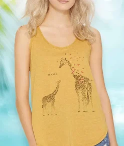 Online Nayked Apparel Women'S Split Side Graphic Tank | Mama Giraffe